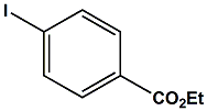 Chemical diagram for Ethyl 4-iodobenzoate Cas # 51934-41-9